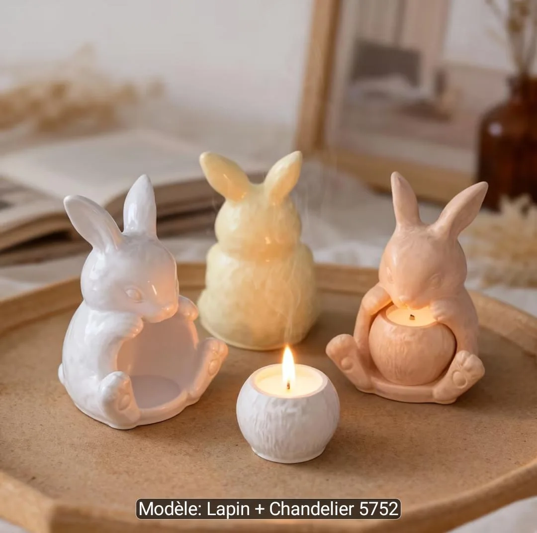 Lapin bougeoir