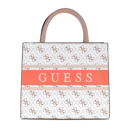 Monique Mini Tote White/Coral