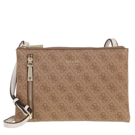 Naya Double Zip Crossbody Latte/Stone
