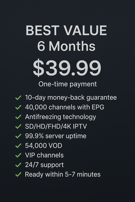Best Value 6 Months