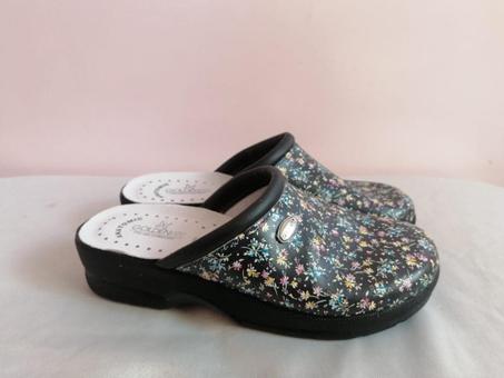 SABOT MEDICAL GOLDEN FIT FLEURIS NOIR FEMME