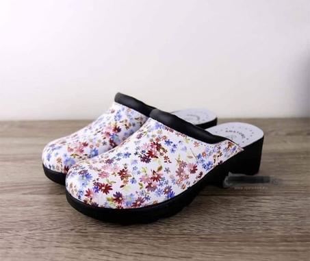 SABOT MEDICAL GOLDEN FIT FLEURIS TALONS BLC FEMME