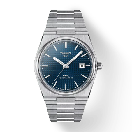 TISSOT PRX POWERMATIC 80 40mm bleu FOR MEN