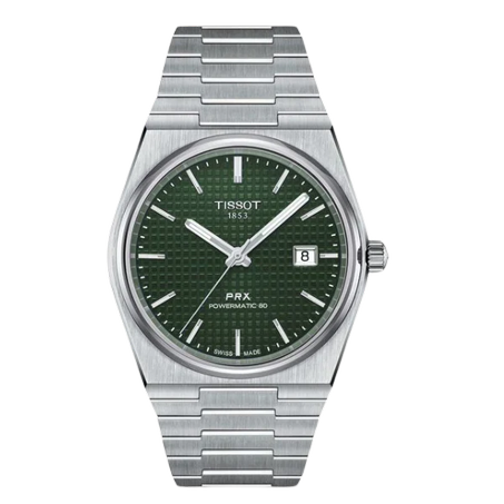 TISSOT PRX POWERMATIC 80 40mm GREEN FOR MEN