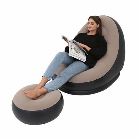 😍Inflatable Single Seat with Footrest😍