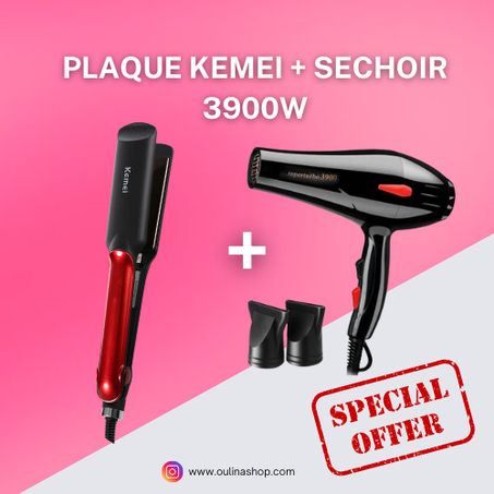 PLAQUE KEMEI + SECHOIR 3900W