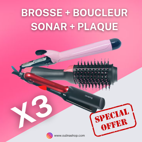 BROSSE + BOUCLEUR SONAR + PLAQUE