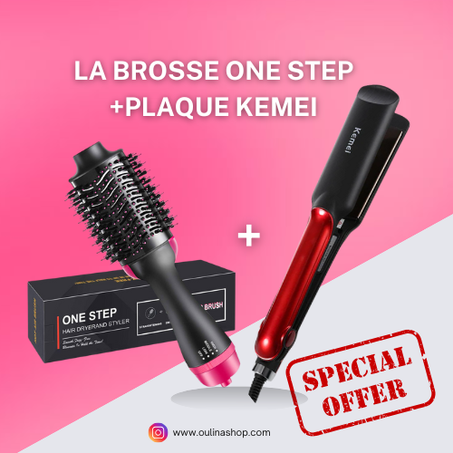 LA BROSSE ONE STEP +PLAQUE KEMEI