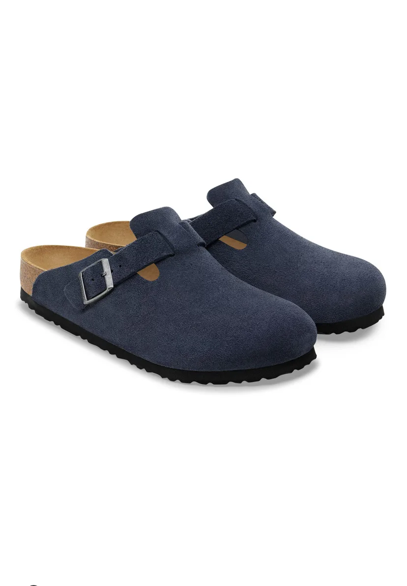 Sabot-en cuir Style Birkenstock - Taupe