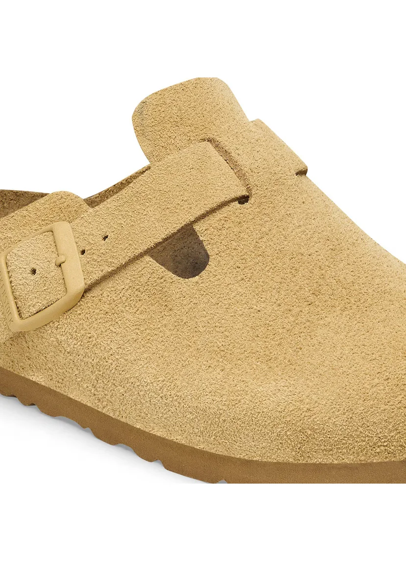 Sabot-en cuir Style Birkenstock - Taupe