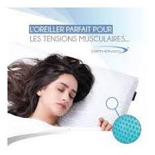 oreiller à mémoire de forme avec gel rafraichissant