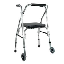 Déambulateur à 2 roues  avec assise