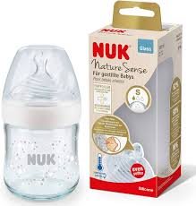 Nuk biberon Nature sens ( verre ) 120  ML