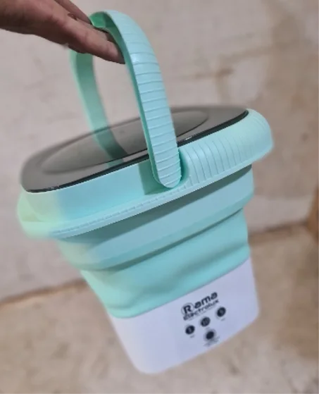 Mini machine à laver pliable غسالة  ملابس قابلة للطي