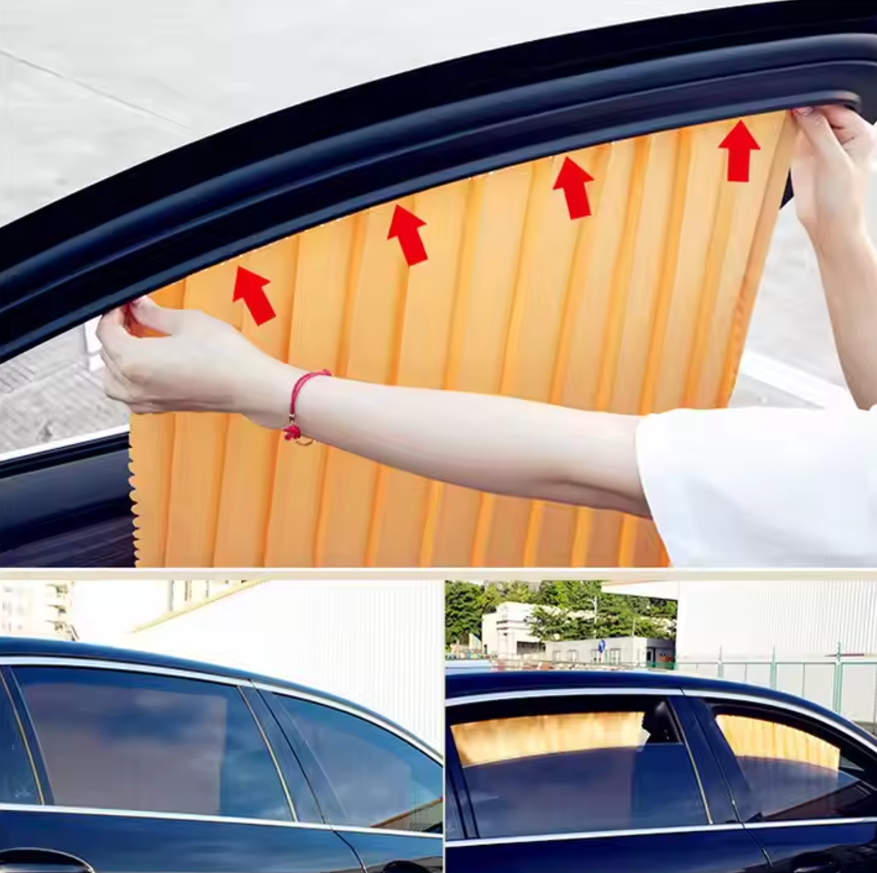 ستائر المغناطيس السيارة 4 قطع