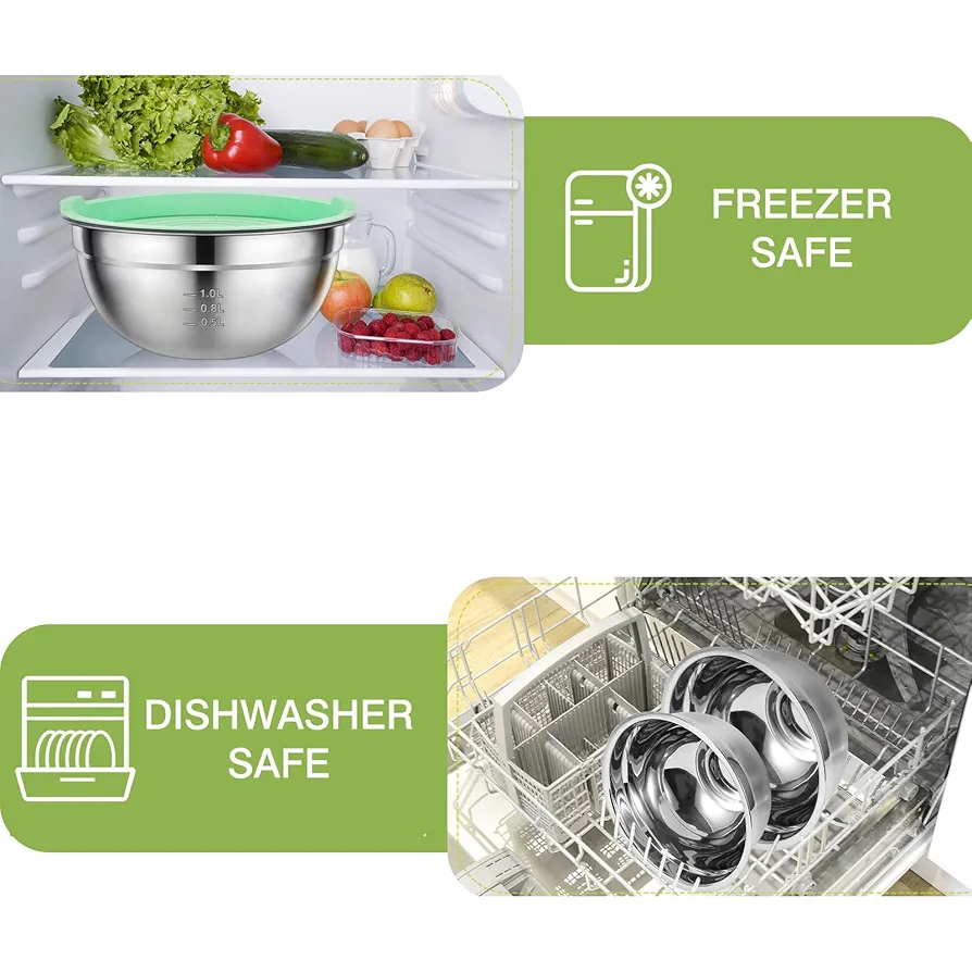 Set 5 Bols Inoxydables 18/10 – Premium Kitchen