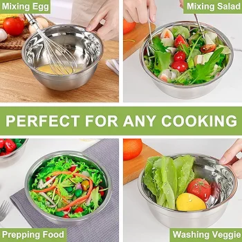 Set 5 Bols Inoxydables 18/10 – Premium Kitchen