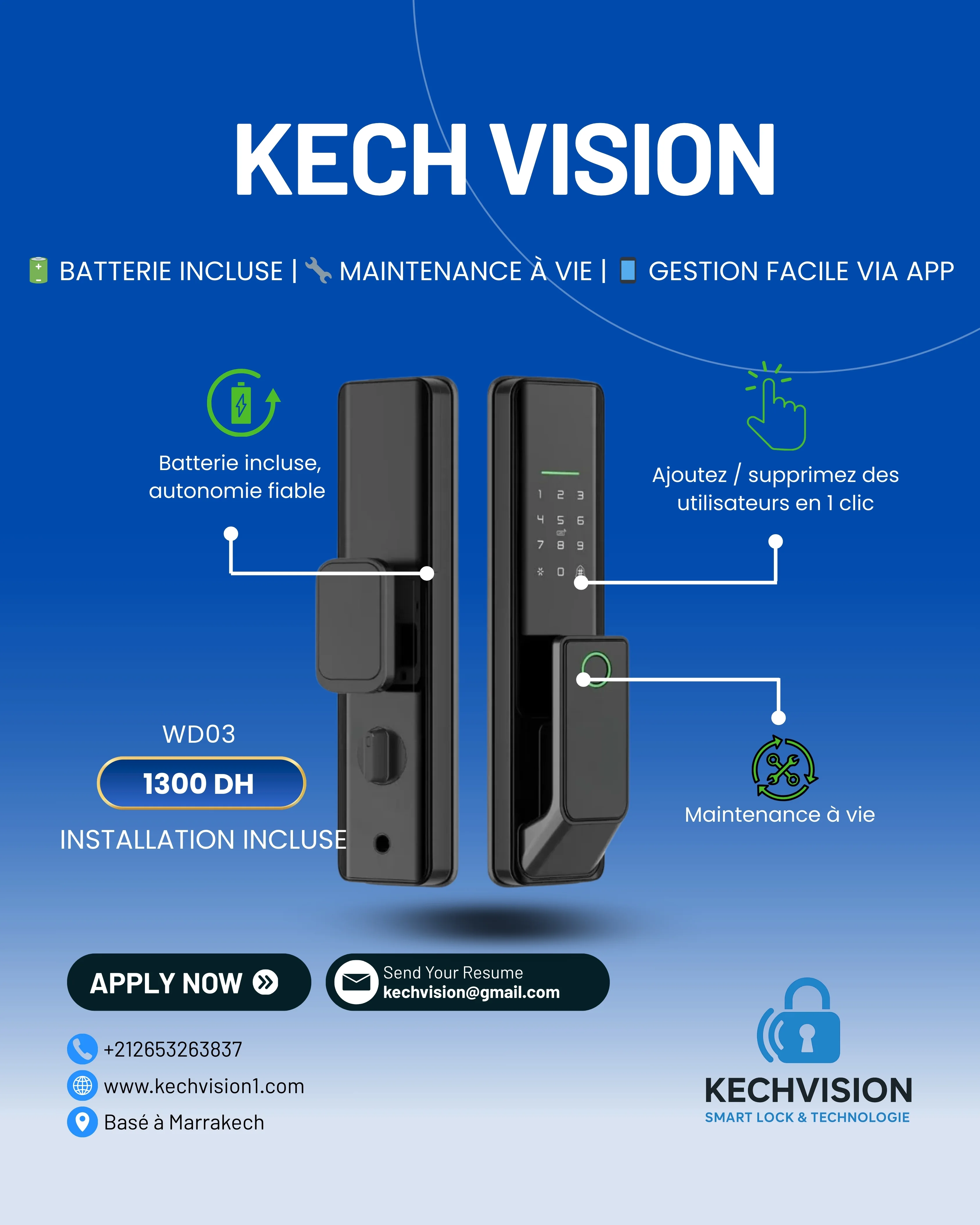 la solution moderne pour sécuriser votre maison ou votre local sans clés.