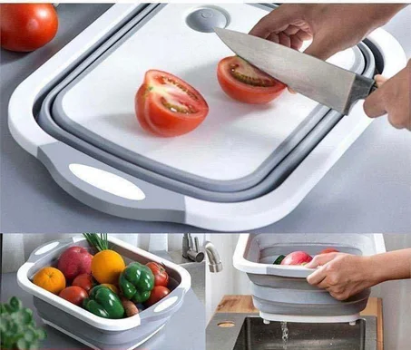 غسالة و قطاعة الخضر و الفواكه قابلة للطي
