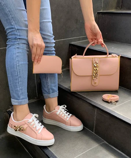 حقيبة وحداء نسائي صيفي/pack bag &shoes for women