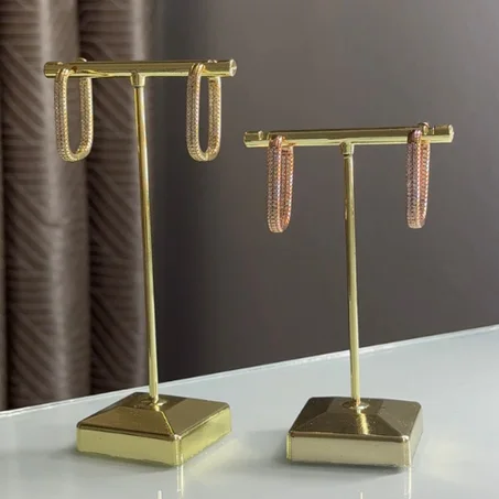 Créoles Doré-Rose gold