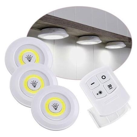 مجموعة من 3 مصابيح مع جهاز التحكم -Lot De 3 Lampes LED Réglable Avec Télécommande