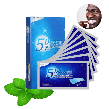 ✨7 Paires/Boîte 5D Autocollants De Blanchiment Des Dents 🔥Offre promotionnel -50%