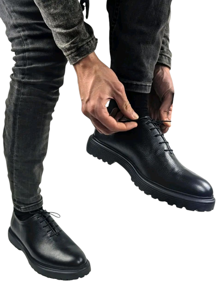 Chaussures Derby  en Cuir Grainé