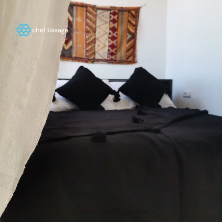 Plaids en Coton Tissés à la Main [1.8m x 2.8m] - Simplicité Élégante