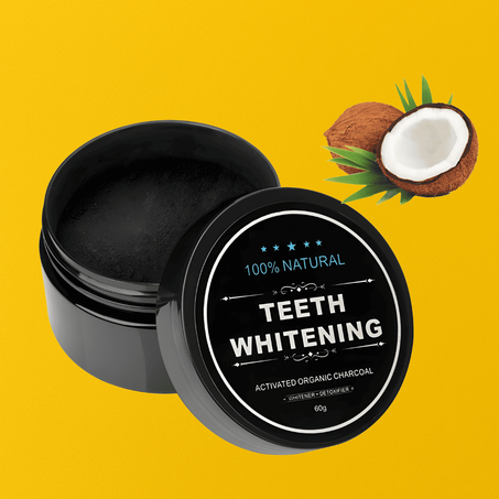 مسحوق أسنان الكربون النشط