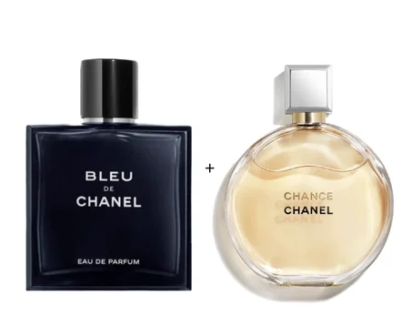 BLUE DE CHANEL 100ML + CHANCE CHANEL 100ML
