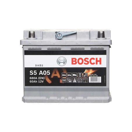 BATTERIE BOSCH S5 60AH, 680A, 0092S5A050 L2 START/STOP