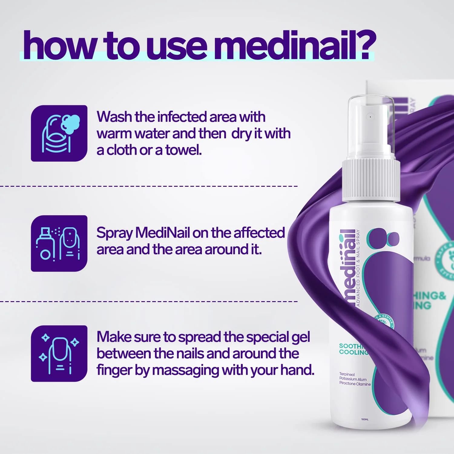 علاج الاظافر الفطري | محلول اظافر مضاد للميكروبات 30 مل | يقتل الفطريات والبكتيريا والفيروسات  Spray Mycose Des Ongles