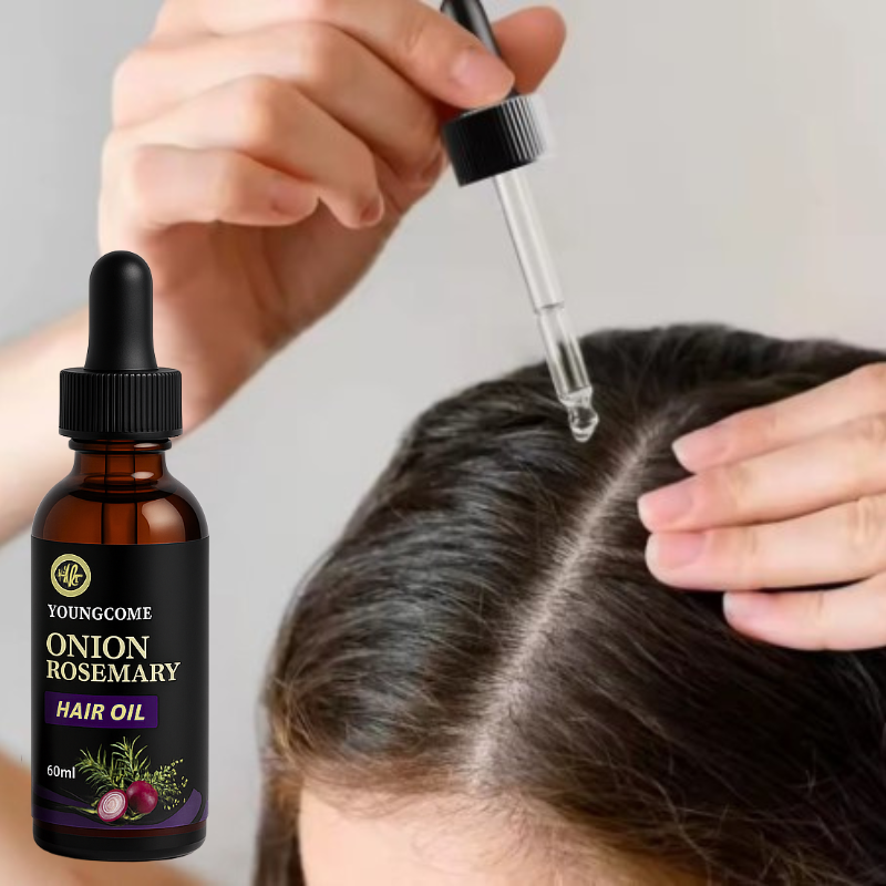 زيت البصل الأحمر وإكليل الجبل