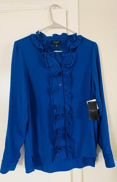 Chemise bleue ELIE TAHARI إيلي الطهاري قميص أزرق
