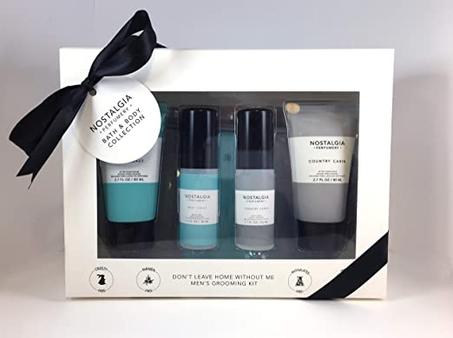 Ensemble-cadeau de 5 pièces de toilette parfumée Nostalgia pour hommes مجموعة هدايا أدوات الزينة من نوستالجيا للرجال من 5 قطع