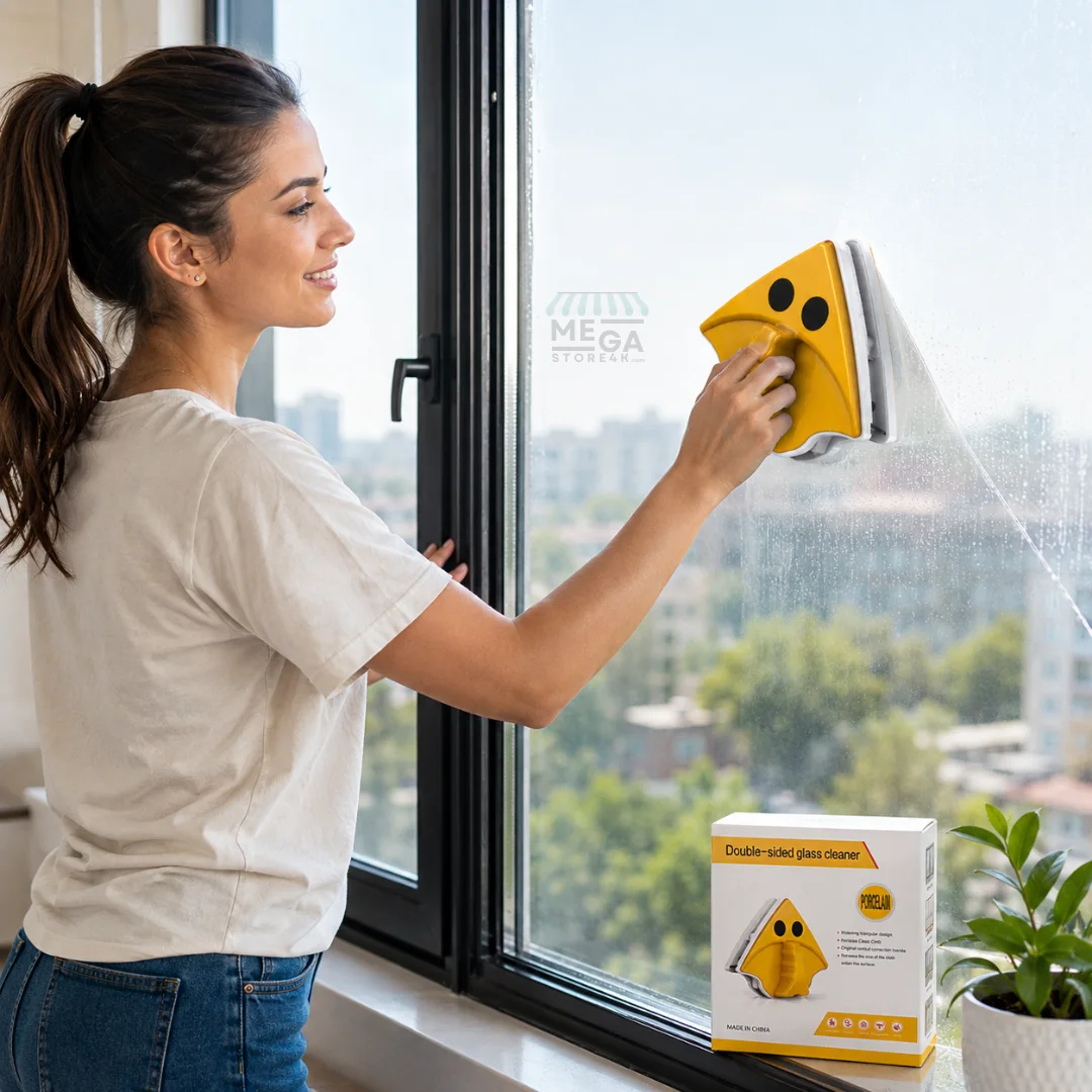 Nettoyeur Magnétique Double Face pour Vitres – Nettoyage Facile et Rapide
