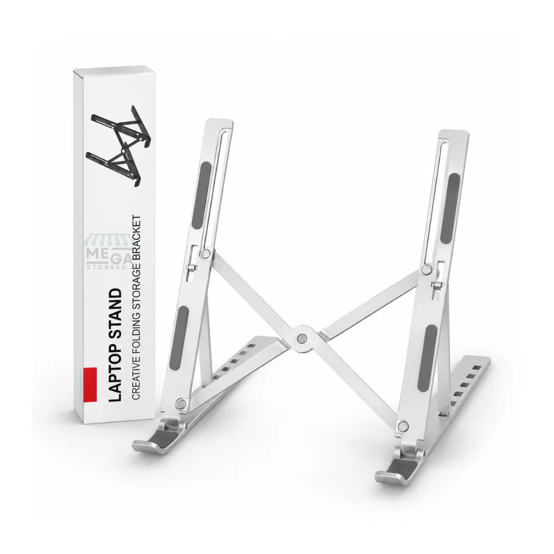 Support Ordinateur Portable Pliable Réglable en Aluminium