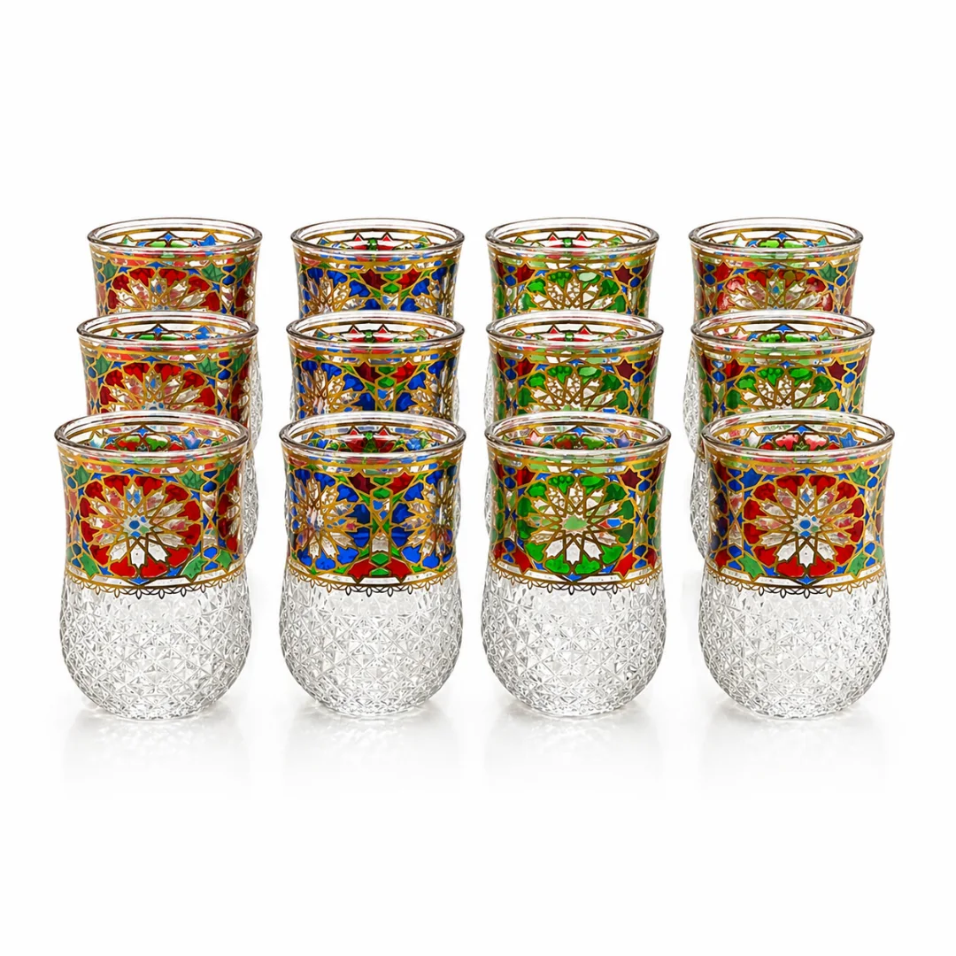 Verre à thé marocain de luxe – Design traditionnel élégant