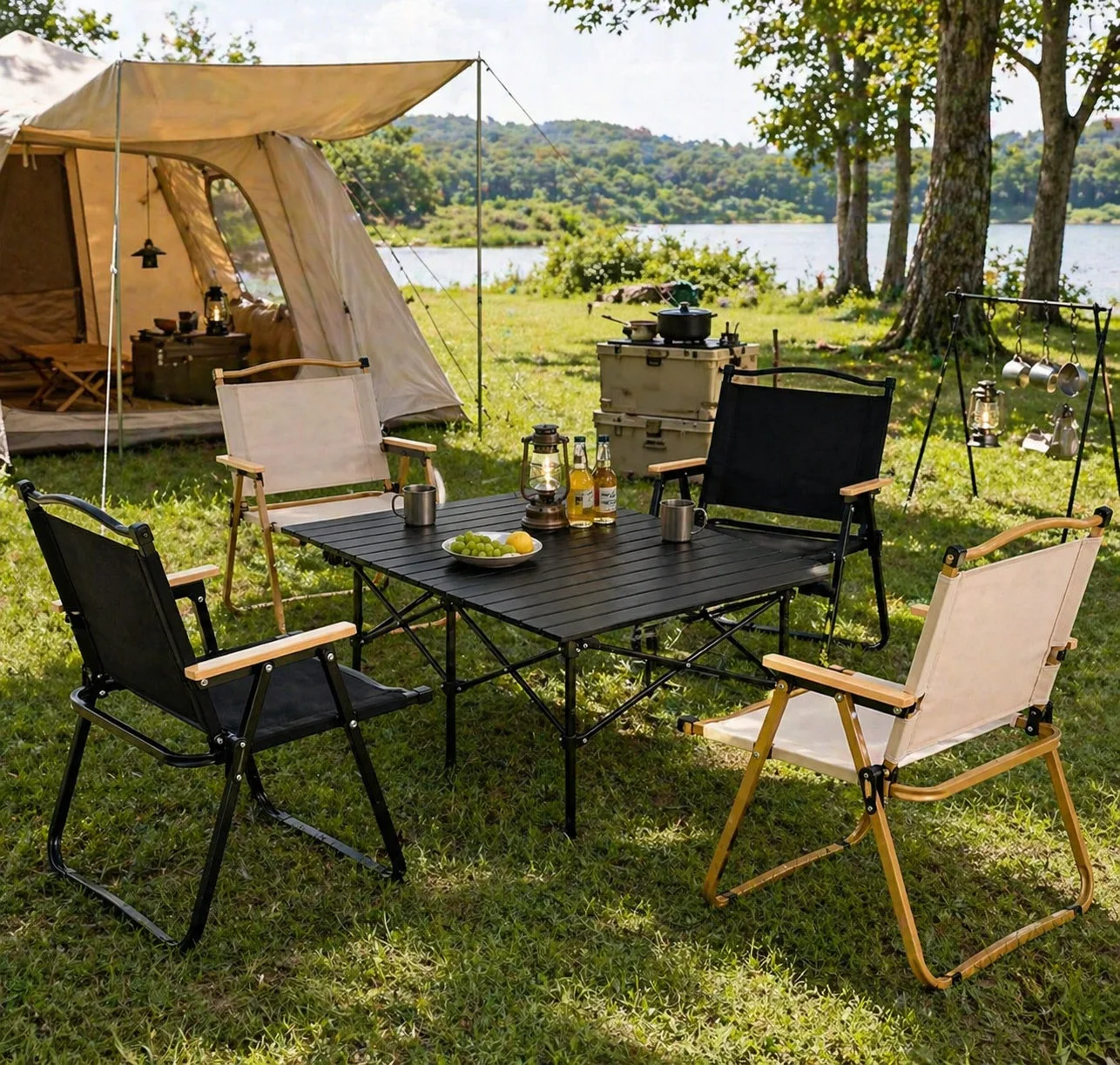 Chaise de Camping Pliante Premium – Confort & Style Outdoor