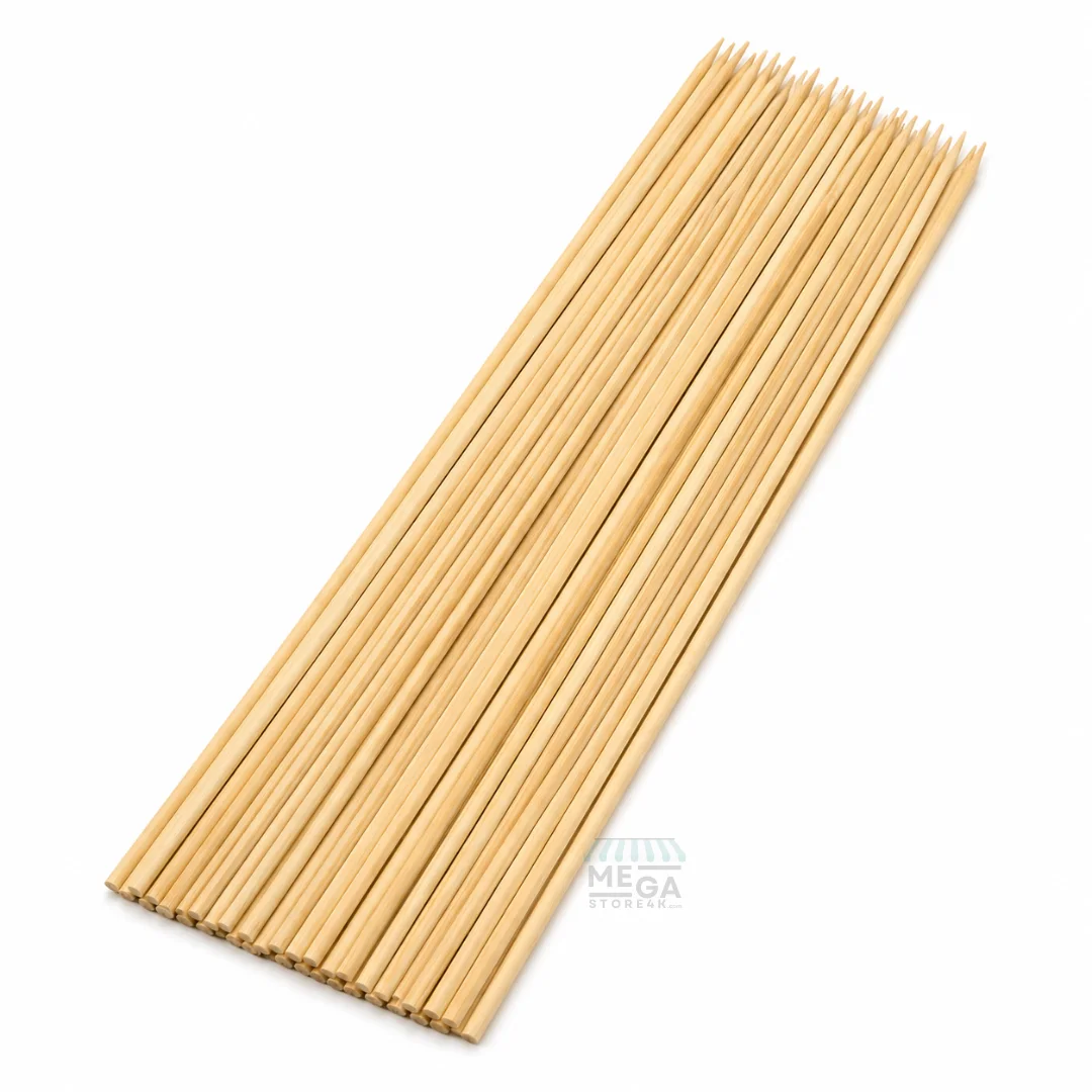 Brochettes en Bambou Naturel 30 cm  – Lot de 100 Pièces | Idéal BBQ & Grill
