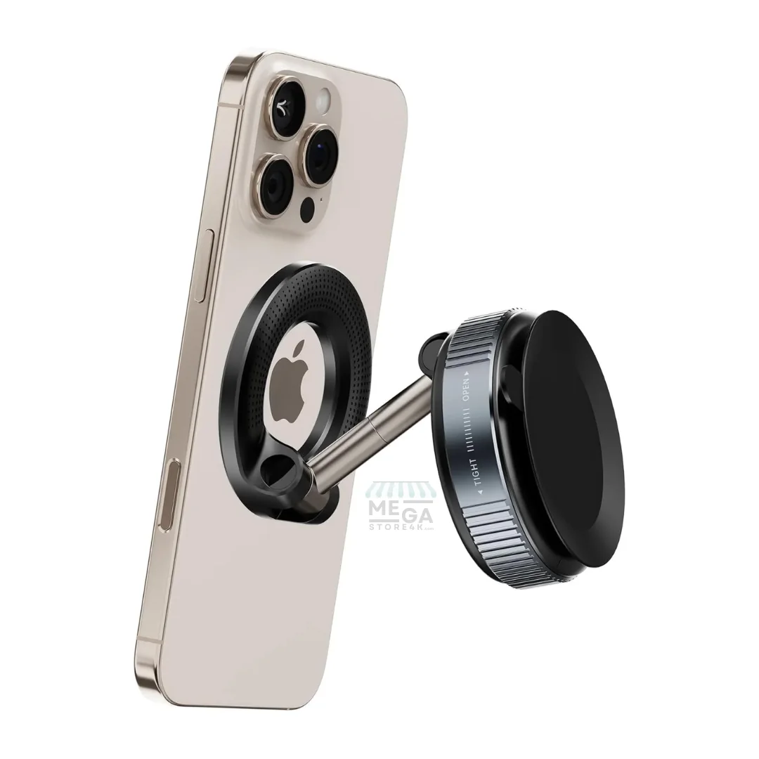 Support Téléphone Magnétique à Ventouse – Rotation 360° & Fixation Ultra Forte