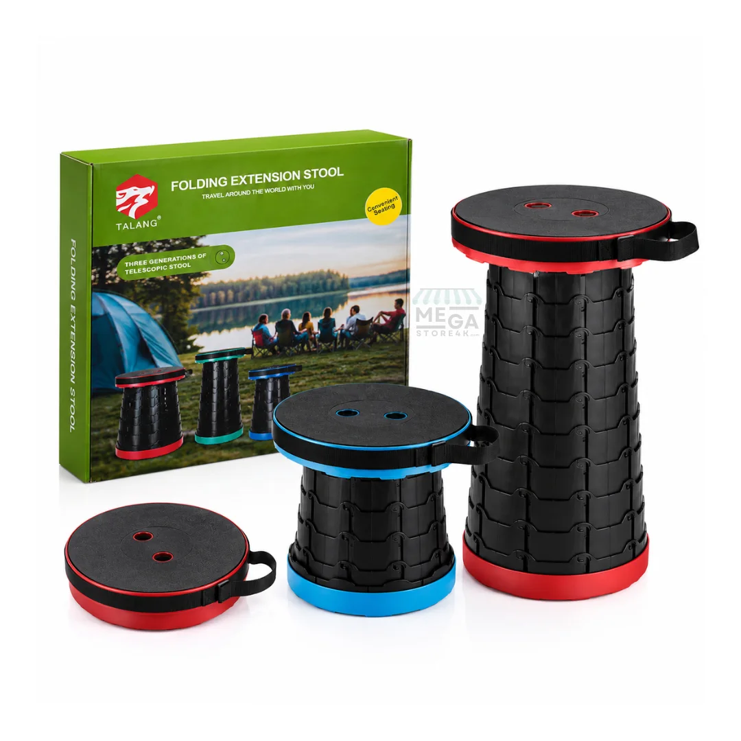 Chaise Télescopique Pliante Portable – Siège Rétractable pour Camping & Voyage