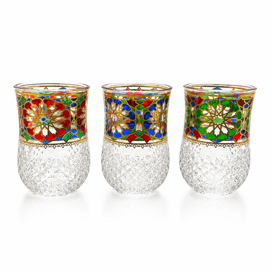 Verre à thé marocain de luxe – Design traditionnel élégant