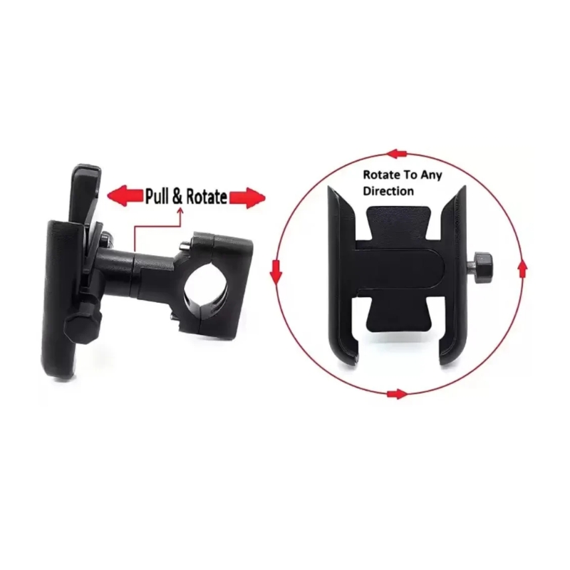 Support Universel C1 pour Téléphone – Fixation sur Guidon de Moto/Bicyclette avec Rotation à 360°
