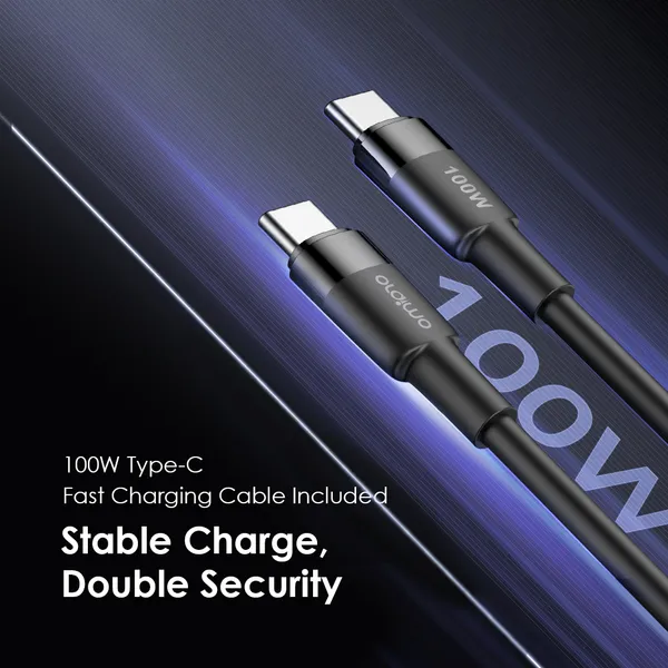 Chargeur Oraimo HyperGaN 65W avec câble USB-C