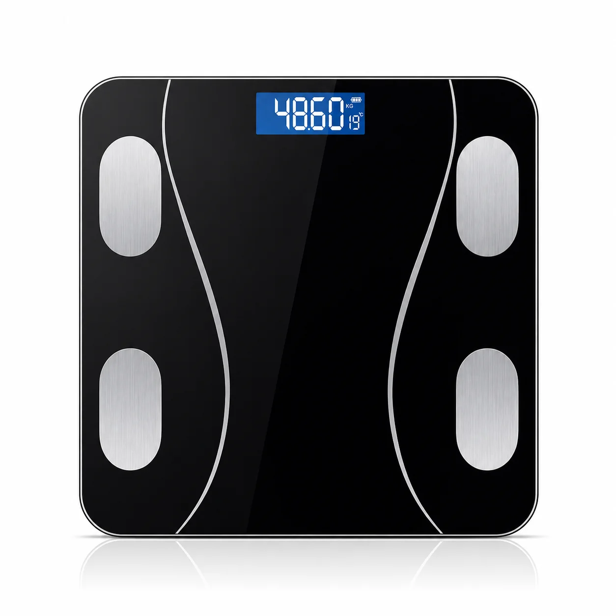 Balance Connectée Bluetooth 180Kg – Pèse-personne Impédancemètre Digital – Analyse Corps, BMI, Écran LCD