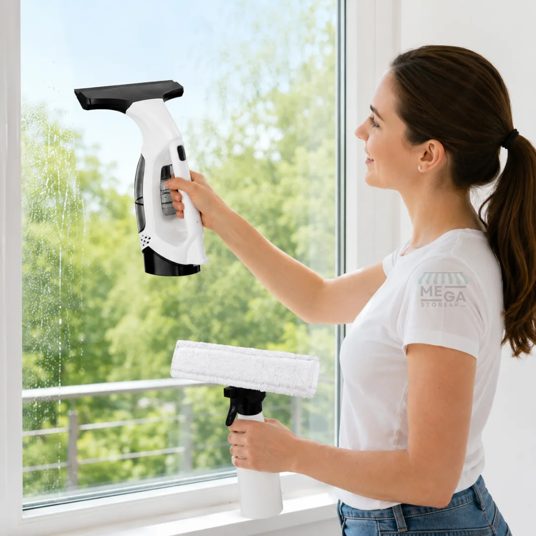 Nettoyeur de Vitres Électrique Rechargeable – Sans Traces & Séchage Rapide