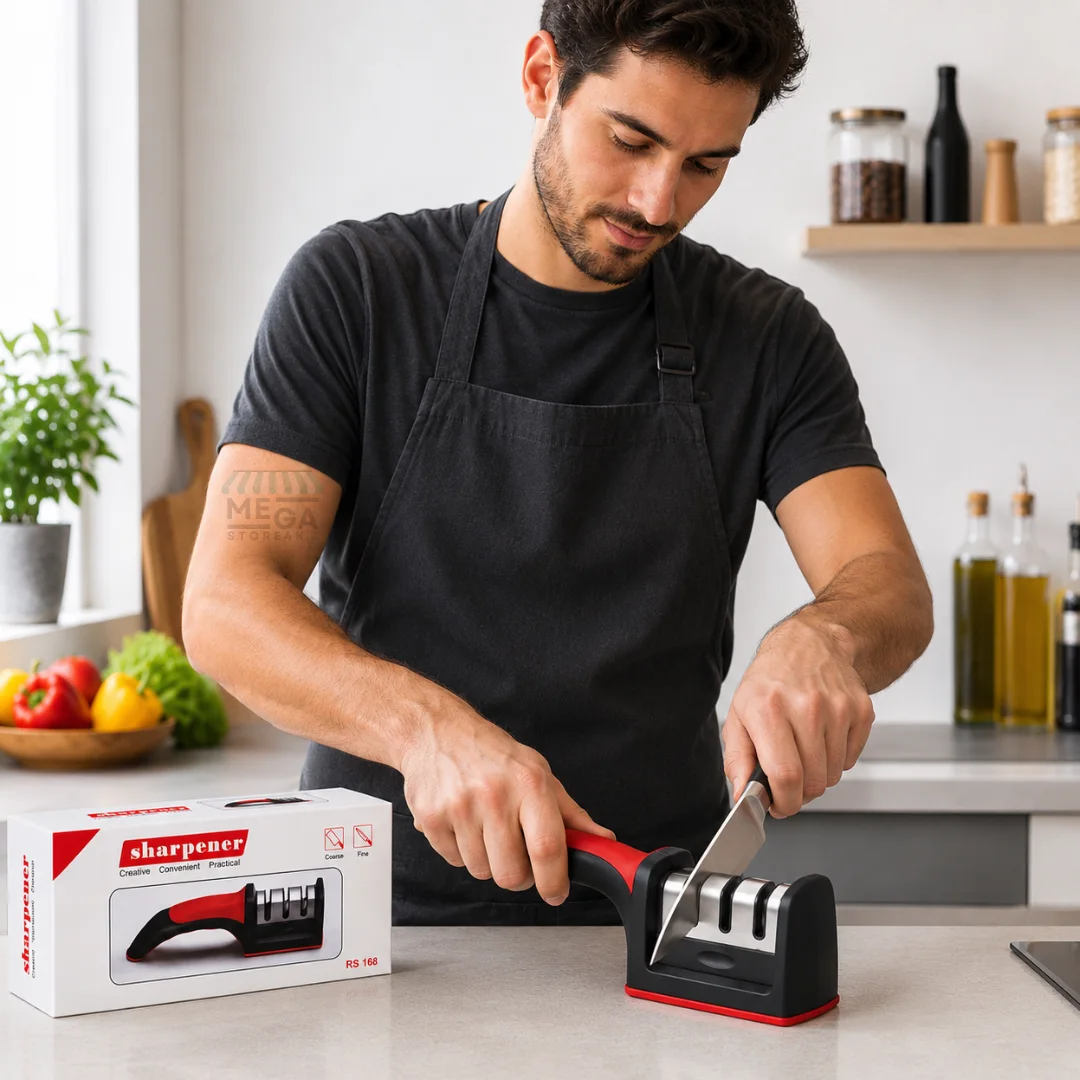 Aiguiseur de Couteaux Professionnel 3 Étapes
