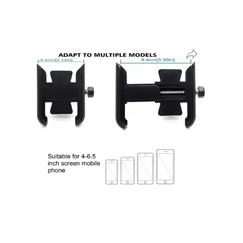 Support Universel C1 pour Téléphone – Fixation sur Guidon de Moto/Bicyclette avec Rotation à 360°